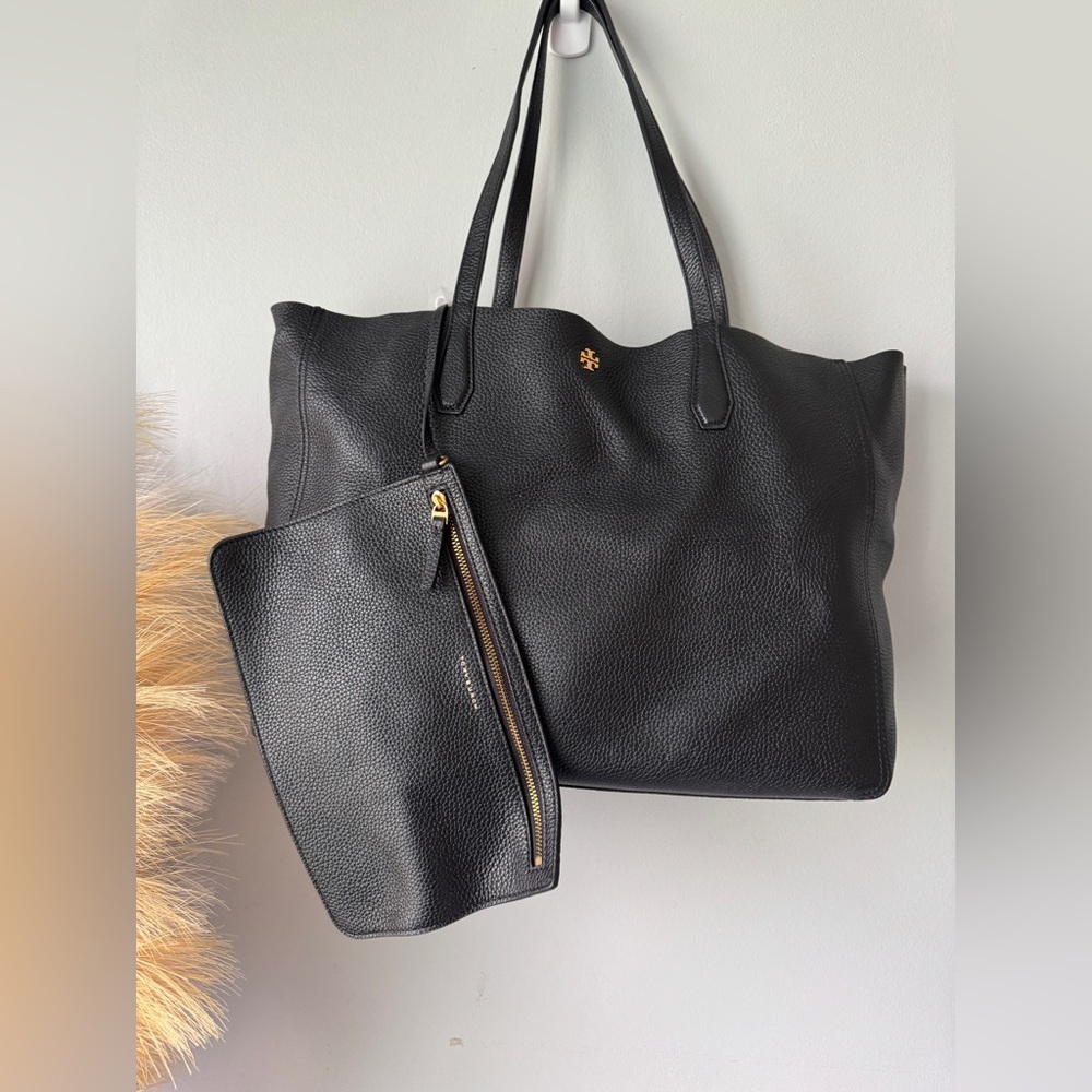 Tory Burch Blake Black Tote with Pouch